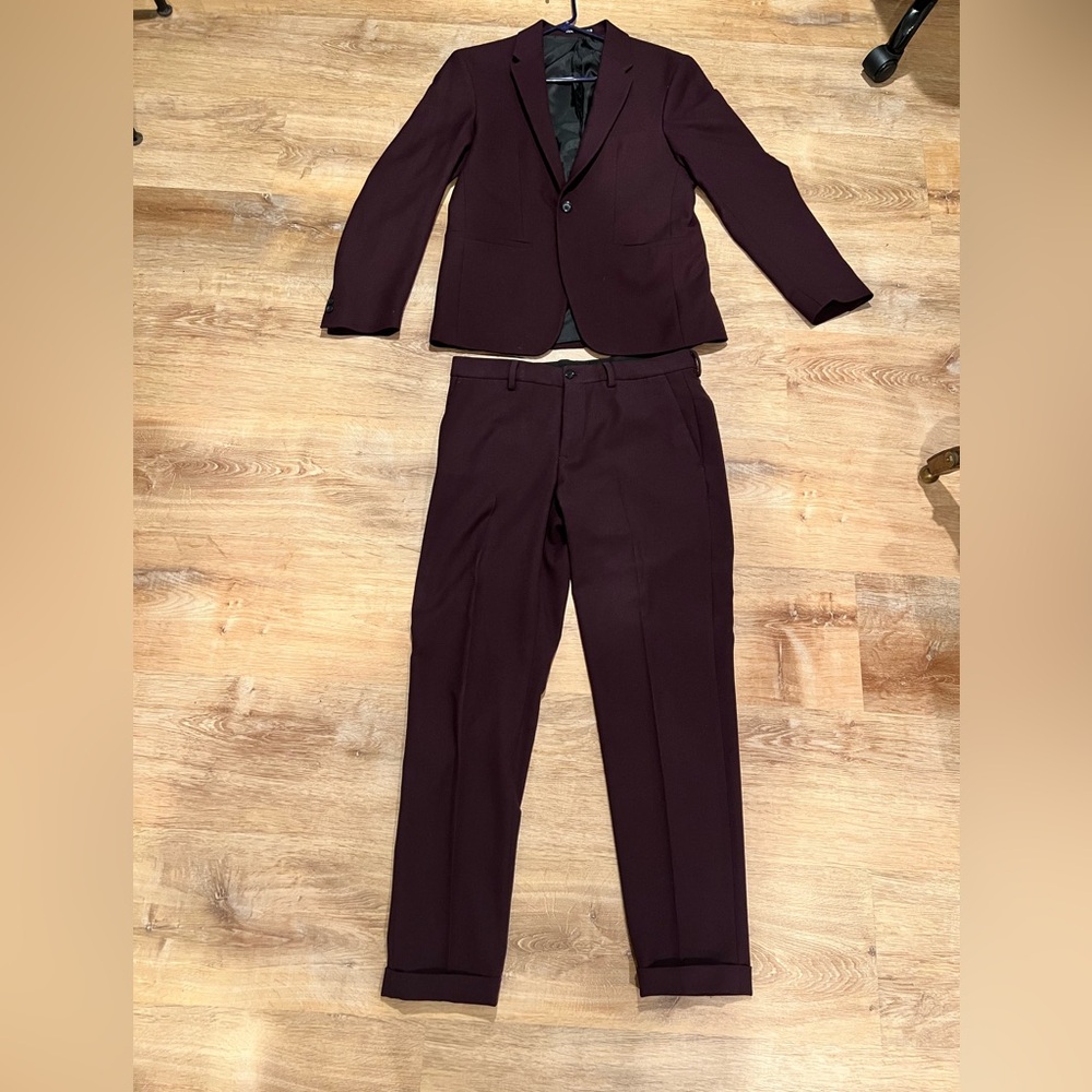 Zara Deep Burgundy Suit